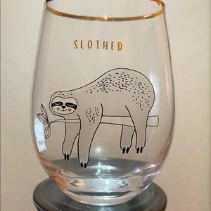 Sloth wine glass